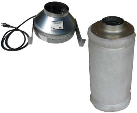 Carbon Cannon Filter Scrubber AND 4" Cannon Fan Combo