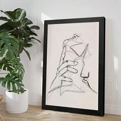 Impression sur toile portrait abstrait pour sublimer l'ambiance de votre salon