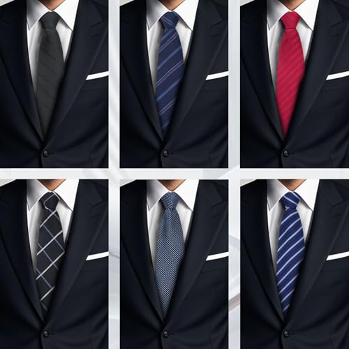 Image of Mens Tie Pre-tied Adjustable Men's Neckties, Zipper Ties for Men Accessories Business Wedding Party