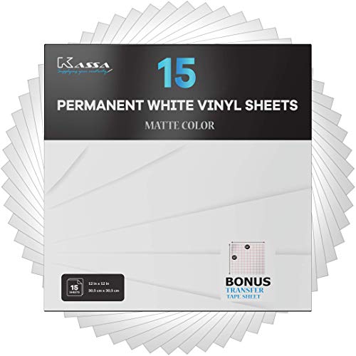 Kassa Ultimate Vinyl Bundle - Htv Heat Transfer Vinyl Sheets, Adhesive Multicolor Vinyl Sheets, Adhesive Holographic Vinyl Sheets, Adhesive Black Vinyl Sheets & Adhesive White Vinyl Sheets #TOP7