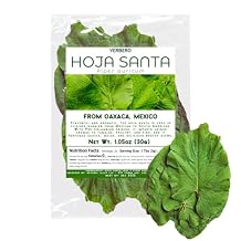 Yerbero - Whole Premium Dried Hierba Santa Leaves 1.05 oz 30g 25+ Leaves Per Bag | Hoja De Hierba Santa Entera |100% Natural | Mexican Pepper Leaf Acuyo From Mexico | For use in Mexican Dishes, Tamales, Pozole, Carne Asada, Moles.