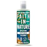 Faith In Nature 100ml Travel Size Coconut Body Wash, Uplifting Shower Gel, Vegan & Cruelty Free, No SLS or Parabens, Travel Size