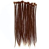 Synthetic Dreadlock Extensions 5 Strands #30 Handmade Faux Locs, Heat Resistant Reggae Hair Hip-Hop