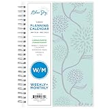 Blue Sky 2023 Weekly and Monthly Planner, January - December, 5' x 8', Frosted Cover, Wirebound, Rue Du Flore (101603-23)