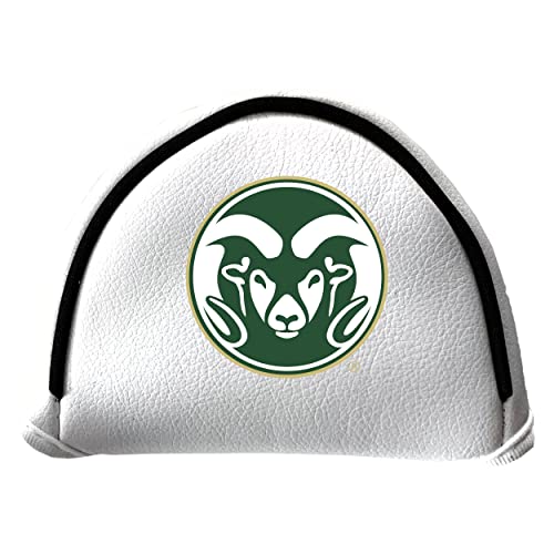 Team Golf NCAA Putter Cover - Mallet White, Fits Most Mallet Putters, Easily Slips on and Secures with Velcro Closure