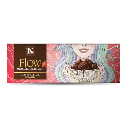 TAC Delights Flow Chocolate for Women (1 box of 5 serving bars); 1.76 oz - Premium Milk Chocolate...