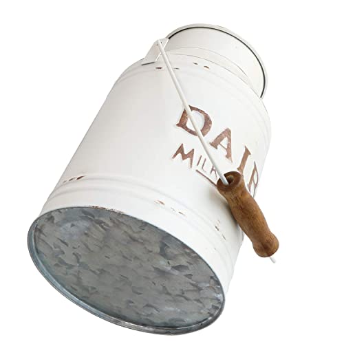 Apsoonsell Rustic Vase Shabby Chic Vase Metal Milk Can Farmhouse Decor Flower Vase Galvanized Decor Vases For Kitchen, Bathroom, Sparklers For Weddings #TOP7