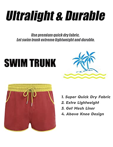 Coofandy Men Swim Trunks Board Shorts Bathing Suit Swim Boxer Briefs Sexy Short #TOP4