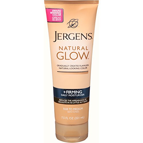 Jergens Natural Glow Daily Moisturizer Firming Medium Skin Tones 7.50 oz (Pack of 3)