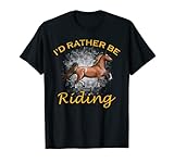 Prefiero ser caballo divertido amante americano de raza de alforja Camiseta