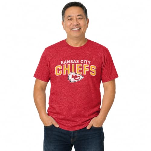Kansas City Chiefs Starting Fresh Tee - Heather NFL T-Shirt Men Women Red