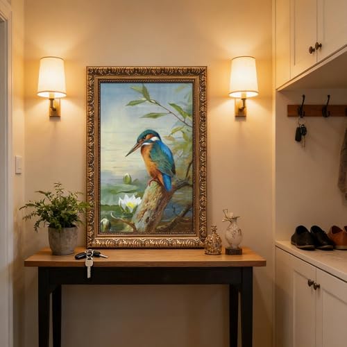 Décoration murale impression photo Kingfisher oiseau poster toile salon 20x30 - 5
