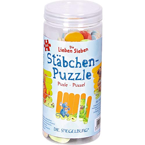 Preisvergleich Produktbild Die Spiegelburg 15731 Stäbchen-Puzzle Die Lieben Sieben (3x6 Teile)
