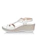 RIPOSELLA 6370 Sandalia Brillantes CUÑA Mujer Blanco 35