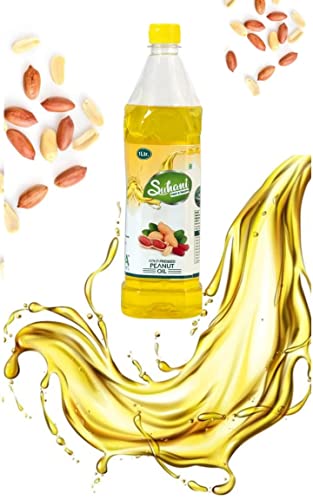 Image of Eywa Seeds & Exports Pvt Ltd Organic Groundnut Oil Peanut Oil (1 Liter) Cold Pressed /Wood Pressed Oil | Mumfali Kachi Ghani Ka Tel By (Suhani) Eywa
