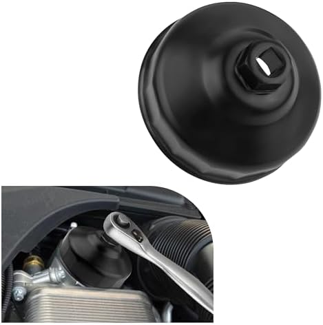 Stacool 86mm Oil Filter Wrench Tool with 16 Flutes,Oil Filter Removal Tool for 3/8" Ratchet Drive,Oil Filter Remover Tool Compatible with BMW Volvo Car Accessories (86mm)