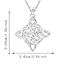 Celtic Knot Necklace S925 Sterling Silver Vintage Irish Celtic Witch Knot Pendant Necklace Cubic Zirconia Witchy Nudo de Bruja Plata Pendant Necklace Wiccan Jewelry Gift for Women Birthday Christmas