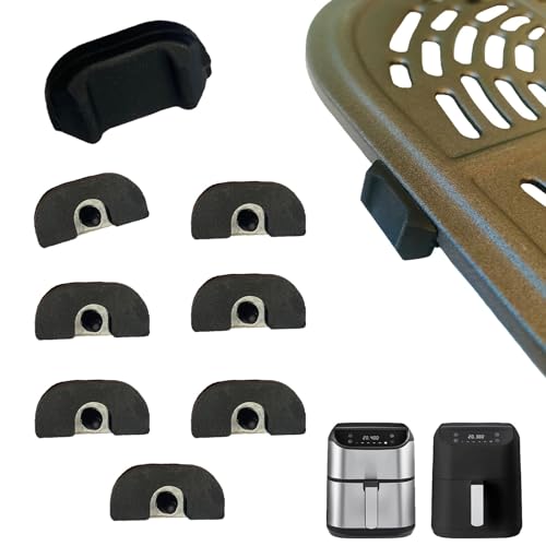 Silicone Rubber Feet For Bella Pro Series 6qt Digital Air Fryers, Upgraded Air Fryer Rubber Bumpers, Rubber Legs Pads Pieces Stops Stoppers Spacers For 6qt Square Bella Air Fryer
