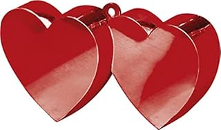 Amscan 11711-18 - Silver Double Heart Balloon Weight - 170g