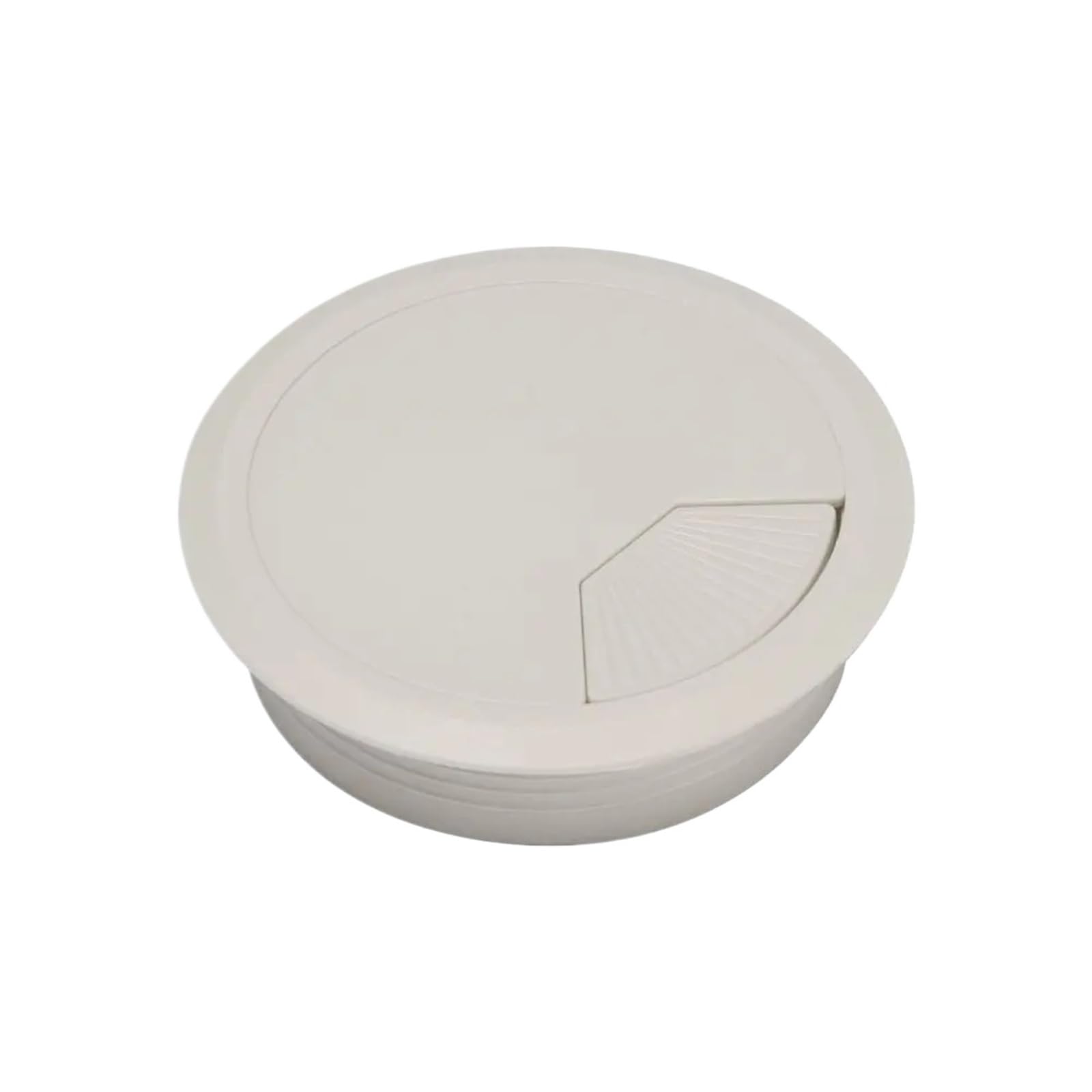 Desk Cable Grommet 50PC 60/80mm Desk Table Plastic Wire Hole Cover Computer Grommet Line Box Fastener(Grey,80mm)
