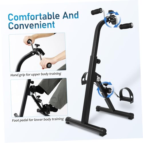 Bicicleta estática compacta plegable con pedales ajustables miniatura 7