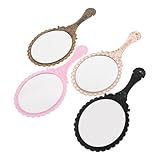 Fonctionnalité pratique et portable : la poignée sécurisée du miroir de poche permet une utilisation facile pour le maquillage, la coiffure ou une simple vérification du visage, répondant ainsi à vos besoins de soins personnels