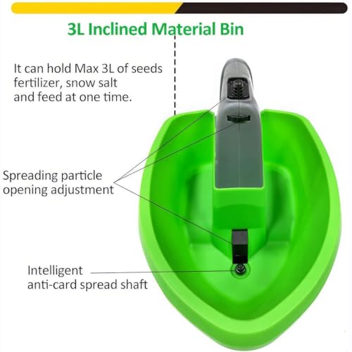 Dispensador de semillas portátil recargable 3L miniatura 6