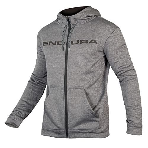 Sweat à capuche Endura Hummvee homme gris idéal pour vos trajets vélotaf quotidiens