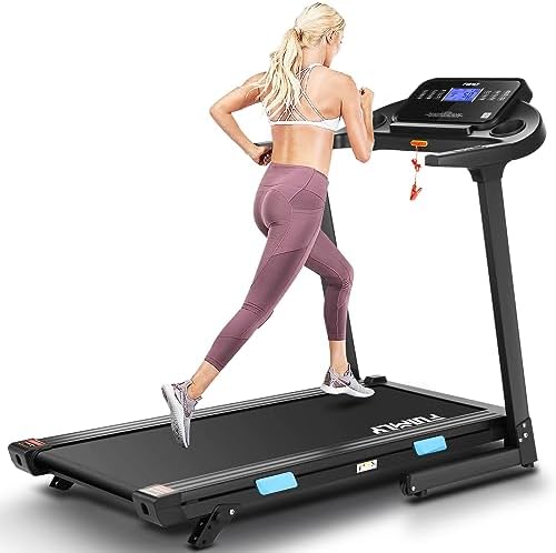 FUNMILY Treadmill with Incline, 300 lb Capacity, 3.25HP Brushless Motor, Folding Treadmill for Home, Electric Treadmill for Running & Walking with 18″ x 51″Wide Belt, App, Bluetooth Speaker