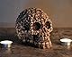 ds. distinctive style Skull Deko 5,5 Zoll Harzkopf Dekorative Totenkopf Statue Gothic Wohnkultur Halloween Dekorationen