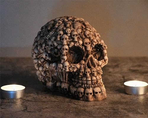 Calavera de resina de 5.5 pulgadas DS. DISTINCTIVE STYLE para decoración gótica de Halloween 8