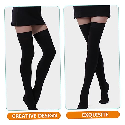 Beaupretty 1 Par De Meias De Compressão De Joelho Meias De Suporte Meias De Compressão Masculinas Me