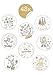 Edition Seidel 48 schöne Premium Weihnachtsaufkleber rund 4 cm Durchmesser. Aufkleber Verpackung Weihnachten Geschenk Papiertüten Adventskalender Vintage Sticker Weihnachtskarten