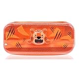 YFDSXKMZ Estuche Tiger,Estuche Escolar Multifunción con Cremallera,Organizador Ligero para Estudiantes, 2 Compartimentos y Portalápices Interior,23 x 11 x 5 cm
