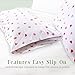 Elegant Comfort Ultra Soft Set of 2 Hearts Print Pillowcases - 1500 Premium Hotel Quality Microfiber, Soft and Smooth Envelope Closure 2-Piece Pillow Covers - Standard/Queen, Valentina