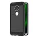 Produktbild AICEK Compatible Moto G7 / Moto G7 Plus Hülle, Schwarz Silikon Handyhülle für Motorola Moto G7 Schutzhülle Karbon Optik Soft Case (6,0 Zoll)