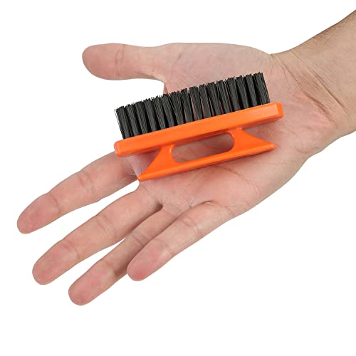 Greatneck 19025 Fingernail Brushes, Red Hard Bristle Nail Brushes (6 Pk) | Professional Quality, Ideal For Mechanics And Gardeners, Men And Women | Convenient Handle For Deep Nail Cleaning #TOP5