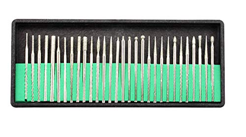 COLIBROX 30 Nail Art Electric Drill Bits Replacement Manicure Pedicure Files Kit Set Tool