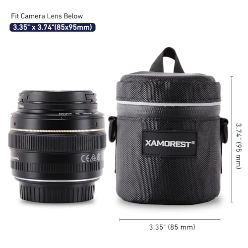 image for XAMOREST Camera Lens Case DSLR Camera Lens Bag Compatible with Canon E