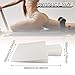 Aosekaa Upholstered Wedge Fitness Equipment Professional Accessories for Pilates Reformer Machine Workout Pad for Home Gym Stretching, White