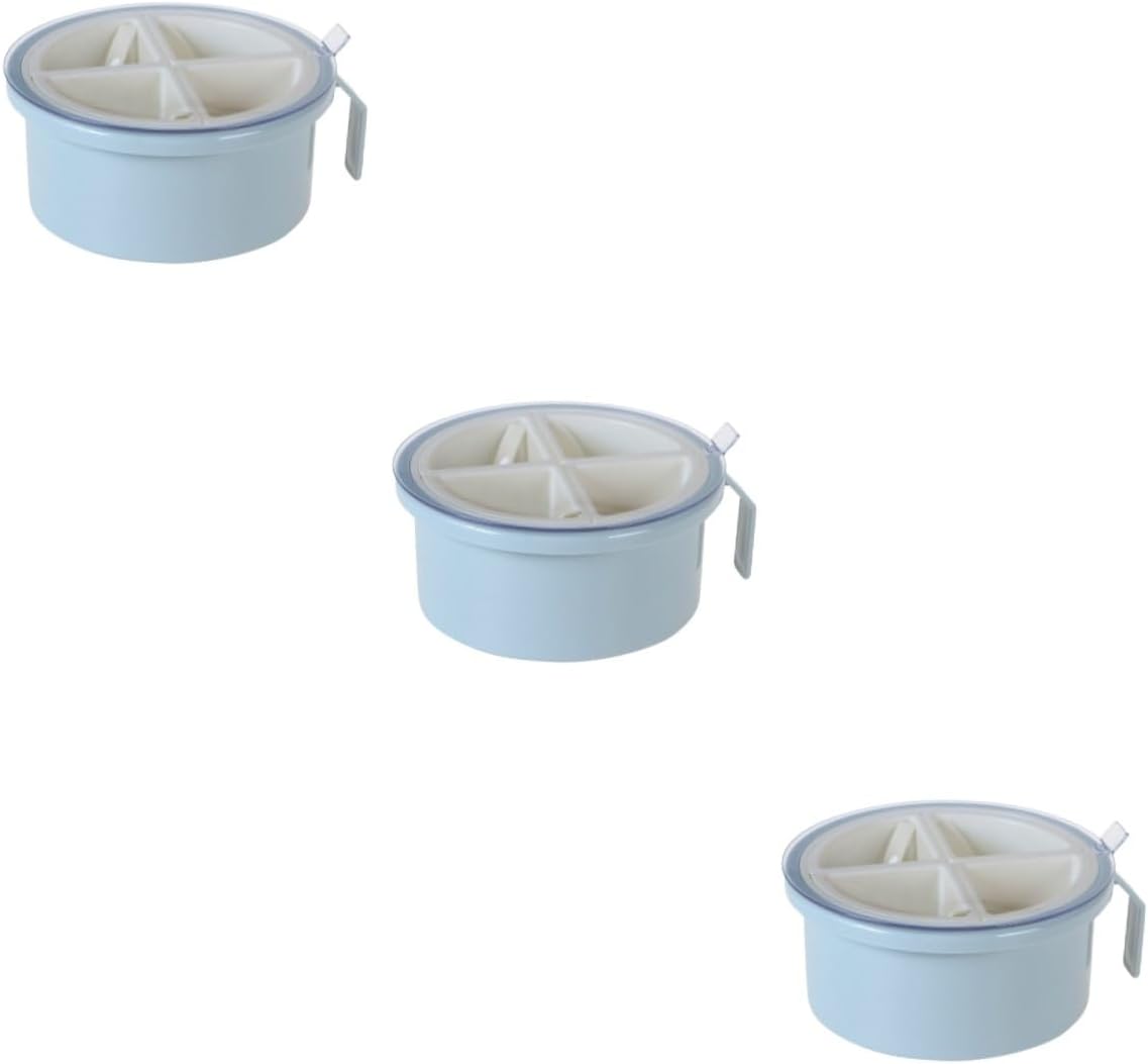 Box Condiment Jars with Spoons Seasoning Jar Seasoning Containers with Spoon Small Coffee Makers Condiment Storage Case Storage Pot Spice Storage Organizer Salt Shaker Ro-Pinkx3pcs-mediumx3pcs