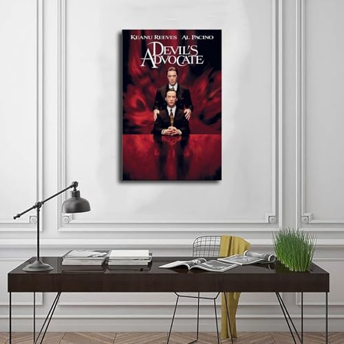 Poster auf Leinwand 'The Devil's Advocate', Wandkunst, Dekordruck, Gemälde für Wohnzimmer, Schlafzimmer, Dekoration, 30 x 45 cm
