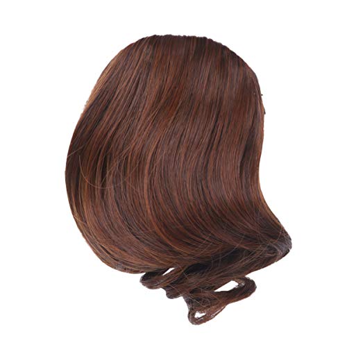 FRCOLOR Franja de Cabelo Clipe Extensão Peruca Encaracolado Com Franja Peruca Sintética para As Mulh
