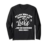 Alles was ich brauche ist Liebe und Kaninchen Langarmshirt