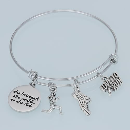Runner Gifts for Women Her Teens Marathon Team Inspire Birthday Cross Country Running Bracelet 5