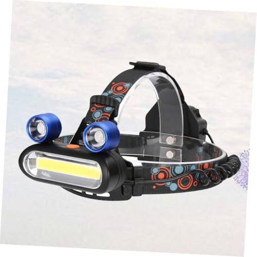 Cabezal LED recargable USB mini linterna frontal de plástico impermeable 6