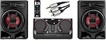 LG XBOOM CK43N 300W Bluetooth Party Hi-Fi, Double USB, AUX O/P, Multi format, Bundle includes Remote Control & Professional Phono Lead. Black
