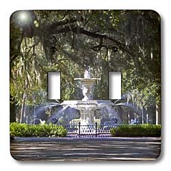 Double interrupteur à bascule Fontaine à eau Forsyth Park Savannah par David R. Frazier