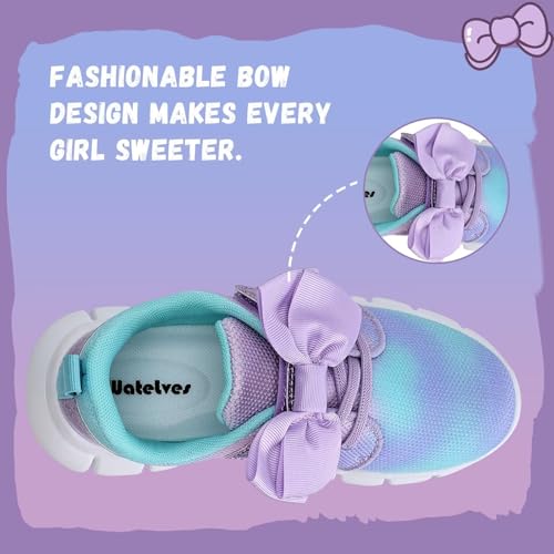 WateLves Girls Sneakers Lightweight Walking Shoes Comfortable Running Tennis Shoes for Toddler Little Kid/Big Kid2