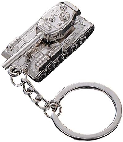 Arichtop Men Tanks Keychains Metal Tank Model Pendent Keyrings Key Chains Rings Holder Car Fans Souvenirs